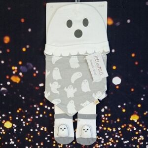 👻 Zoey and Miles Ghost Baby Outfit Set